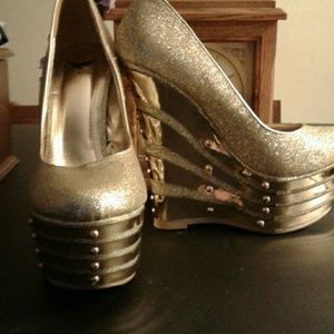 Gold heels